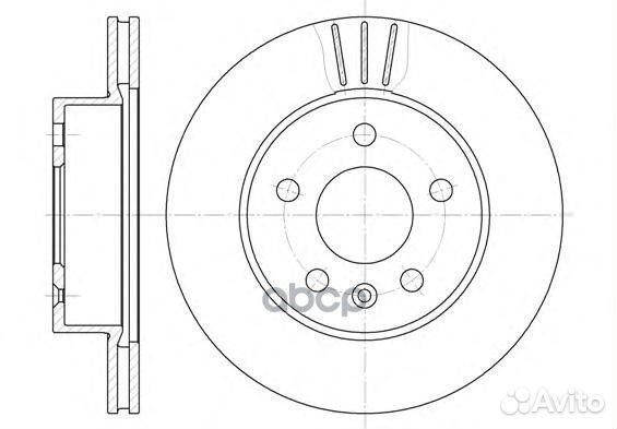 6460.10 диск торм. пер. MB Vito all 95 64601