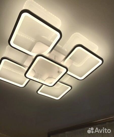 Светодиодная люстра с пультом LED потолочная