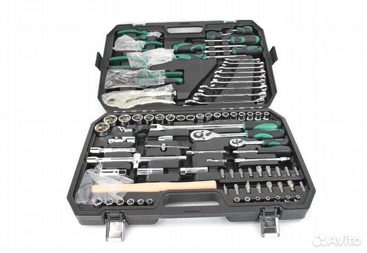 Инструменты 86 предметов с трещоткой и молотком