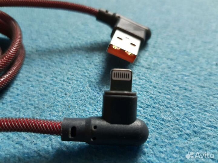 Кабель для Apple Lightning 8-pin Угловой коннектор