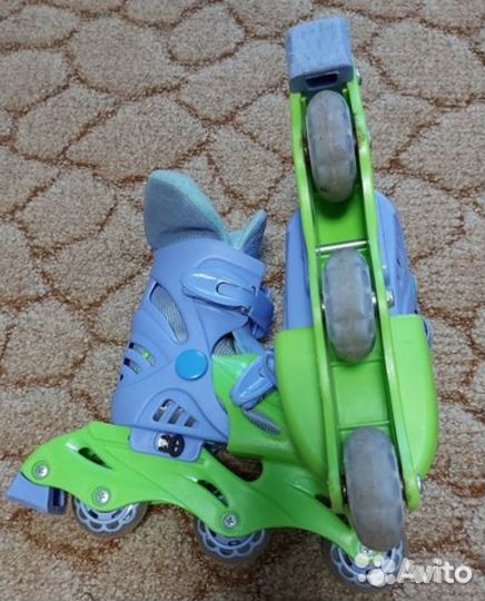 Ролики детские раздвижные р. 31-34 на 18,5-21,5 см