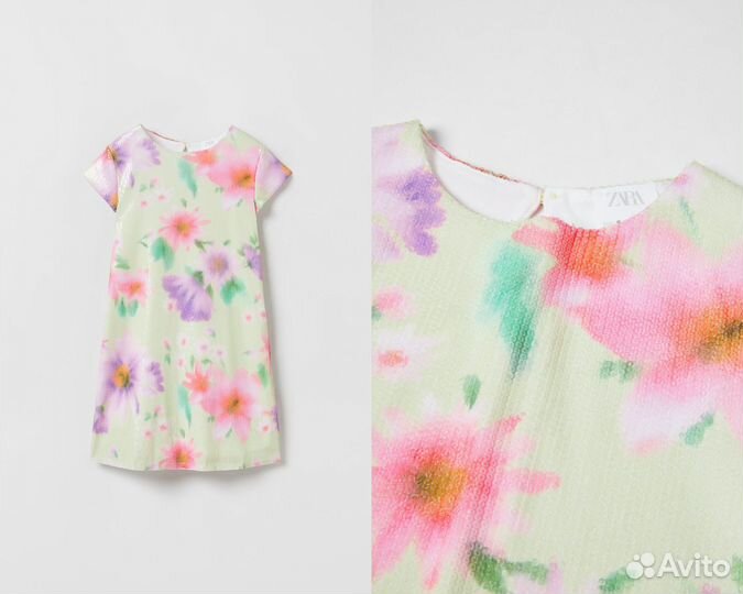 Платье zara с пайетками 8 128, 9 134,10 140