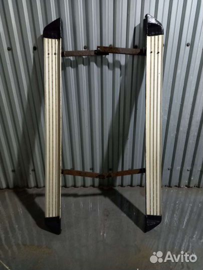 Пороги алюминевые на Ниссан Кашкай 160*17