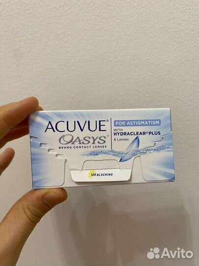 Линзы acuvue oasys astigmatism +5,25 +4,25