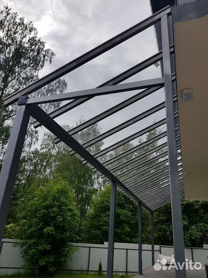 Стеклянное ограждения для террасы и балконов