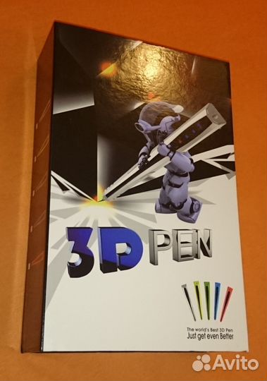 3D pen ручка экструдер пластика серебристая