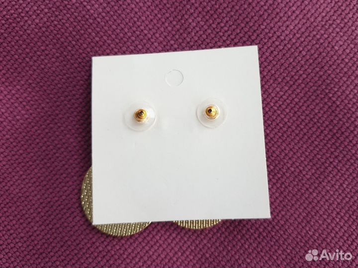 Серьги жёлтые, бижутерия