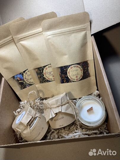Подарочный набор свечи чай