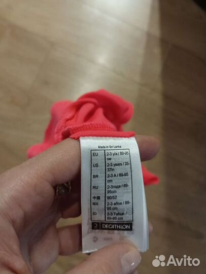 Купальник на девочку декатлон 80-86