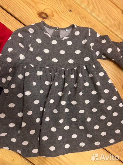 Пакет платьев 86-92 новогоднее