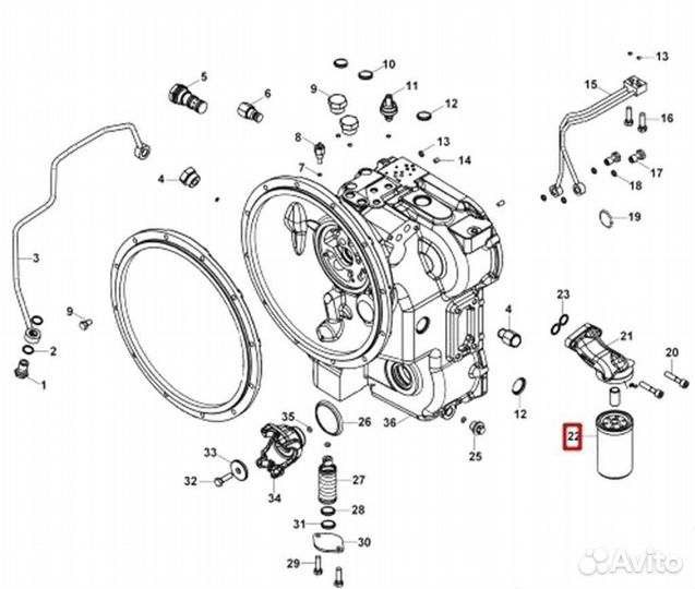 Фильтр кпп alpha Hidromek