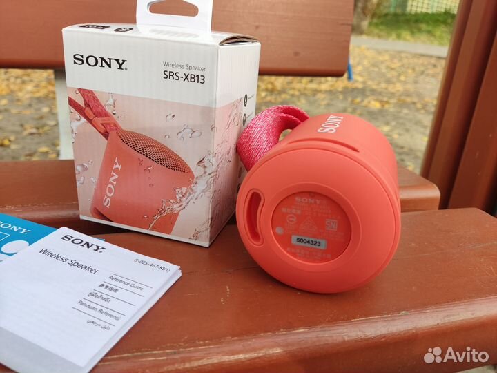 Колонка Sony SRS-XB13 красная