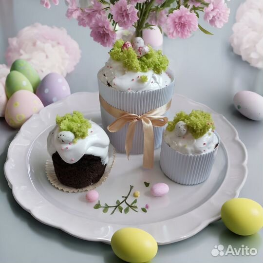 Кулич,Пасхальный Кулич, десерты, пирожное картошка