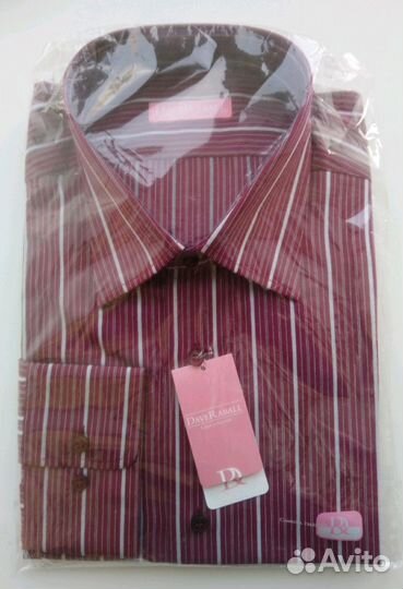 Новая мужская рубашка с длинным рукавом