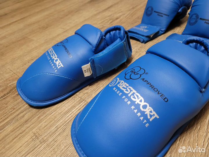 Форма для карате 110, 120 р-р, футы, накладки