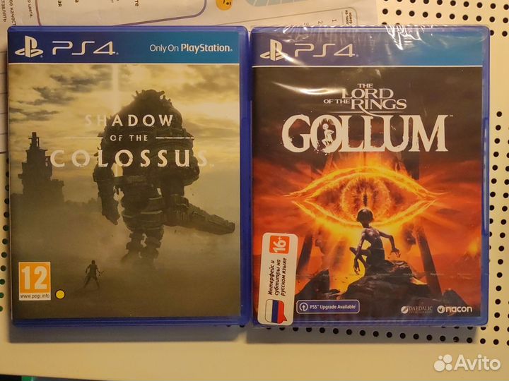 Игры ps4 Shadow of the Colossus и Gollum