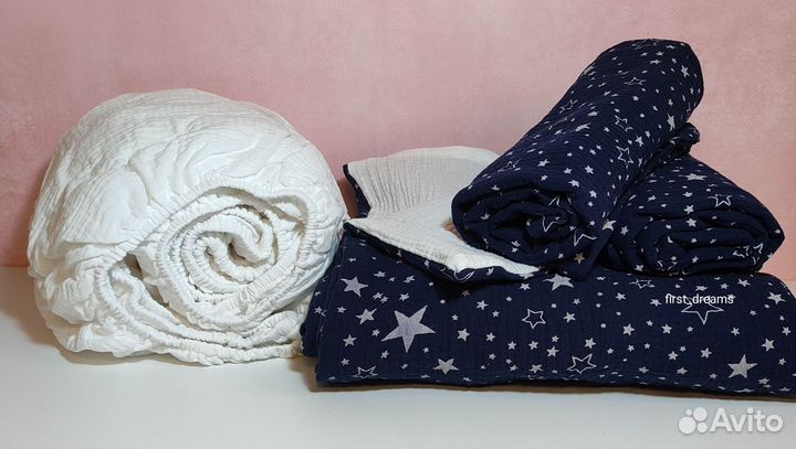 Комплект 1.5 сп белья из муслина