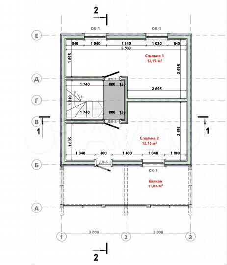 Дом 95,5 м² на участке 12 сот.
