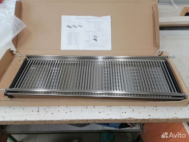 Сушилка для посуды в шкаф 80 см хром