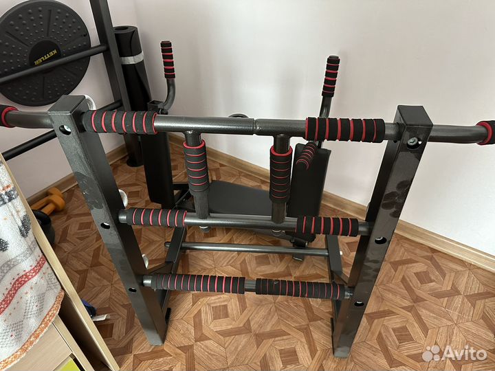 Шведская стенка с турником и брусьями