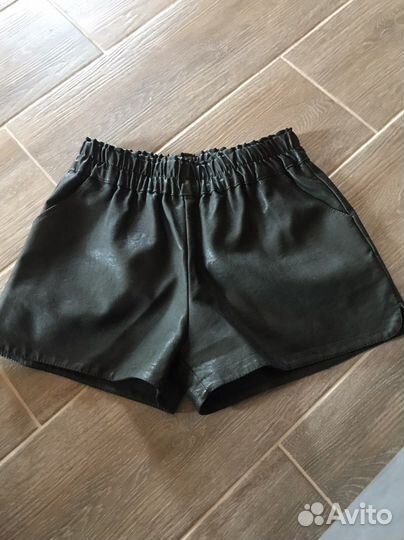 Шорты кожанные