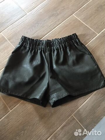Шорты кожанные