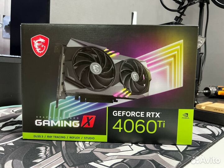 Видеокарта Rtx4060 ti msi GamingX 8gb/Ventus/Palit