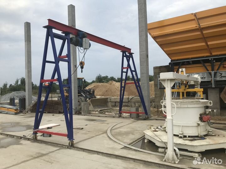 Козловой кран 1-5 тонн, мпу, мини кран, портальный