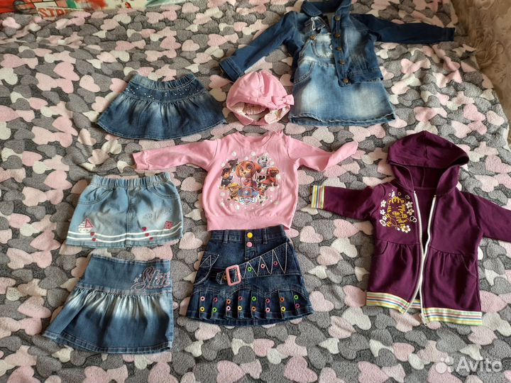 Вещи пакетом на девочку 80-92