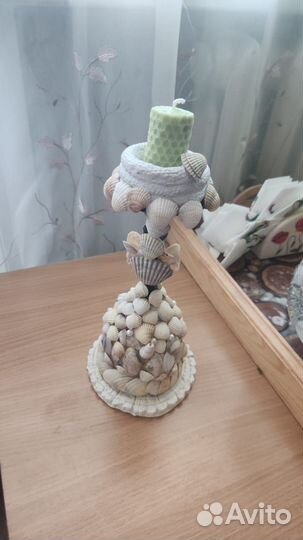 Свечи из морских ракушек