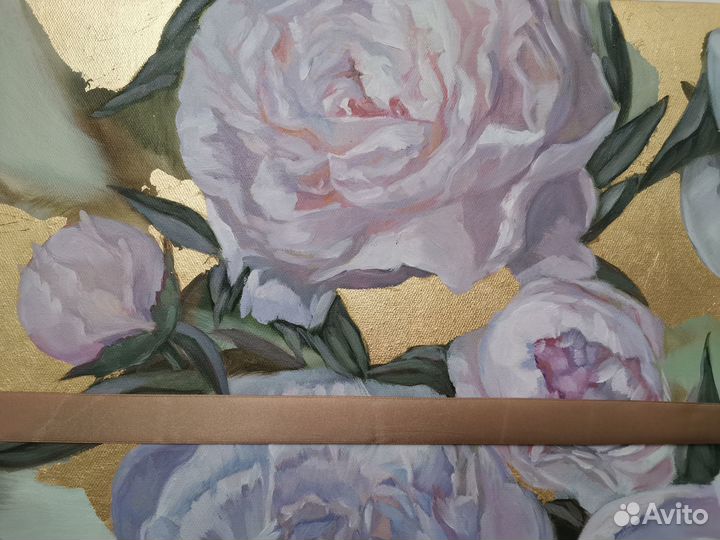 Картина с золотой поталью 