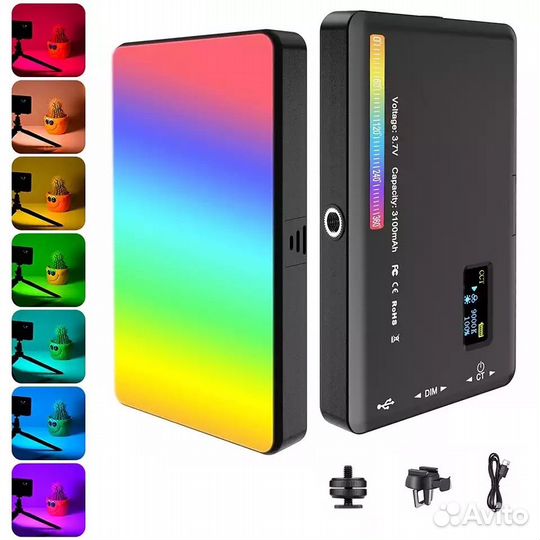 Видеосвет лампа RGB 3100 mAh