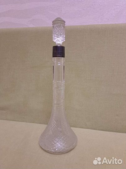 Графин хрустальный с серебром