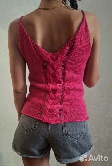 Майка спицами