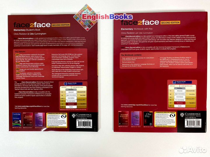 Face2face 2ed elementary комплект (SB,WB,CD) новые