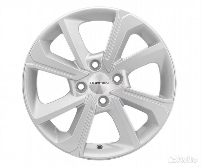 Khomen Wheels KHW1501 6x15 4x100 ET48 DIA54.1 full silver