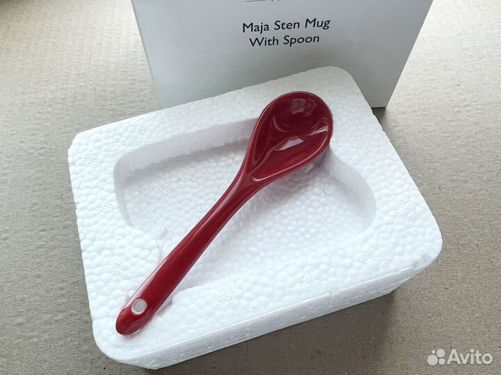 Рождественский набор керамика чашка и ложка