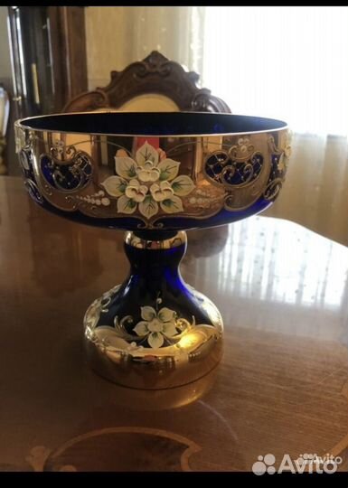 Ваза для фруктов богемия