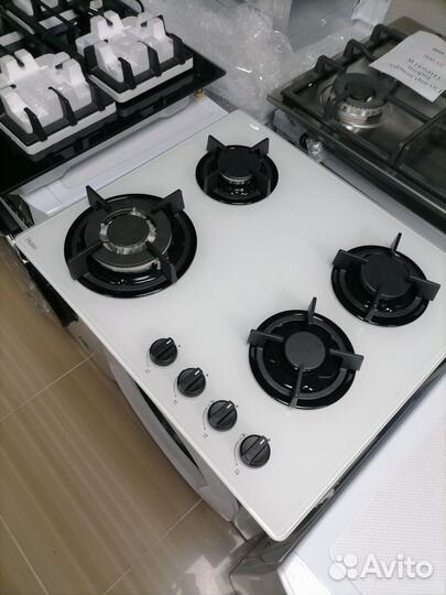 Варочная панель газовая белая haier hhx c64cww1