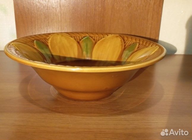 Тарелка винтажная Подсолнух