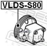 Шкив насоса гидроусилителя руля vldss80 Febest