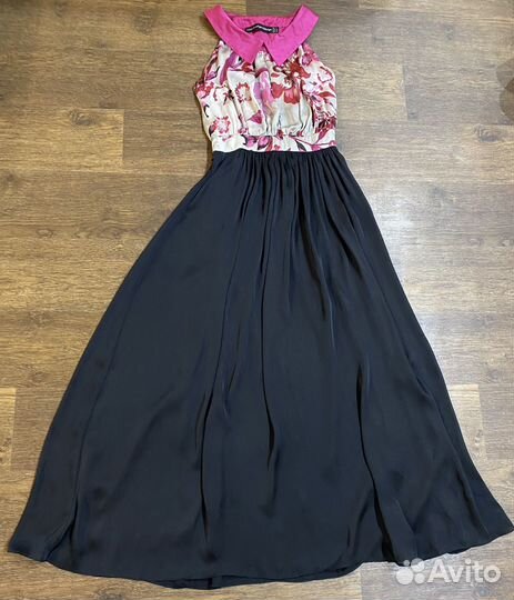 Шелковое платье в пол