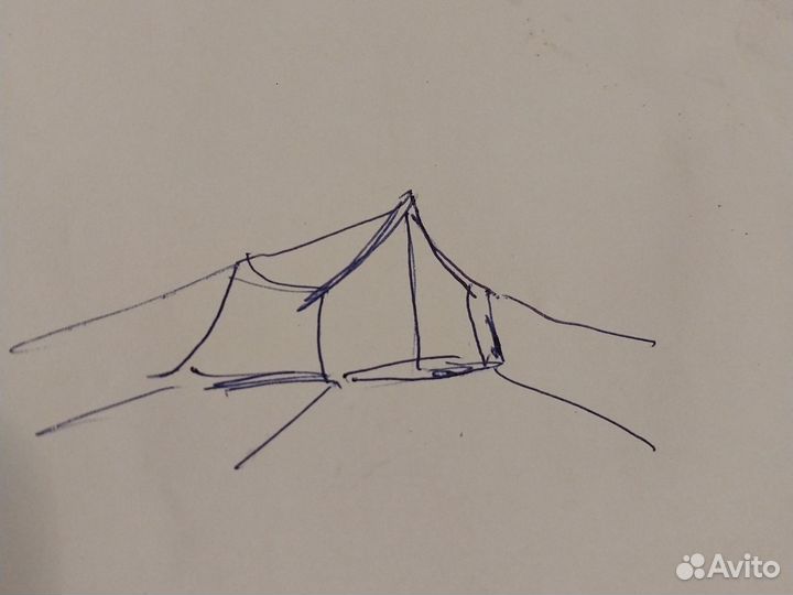 Палатка туристическая 2 местная бу