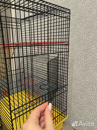 Клетка для грызунов трехъярусная