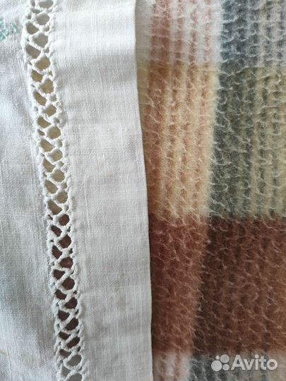 Салфетка старинная с вышивкой ручной работы