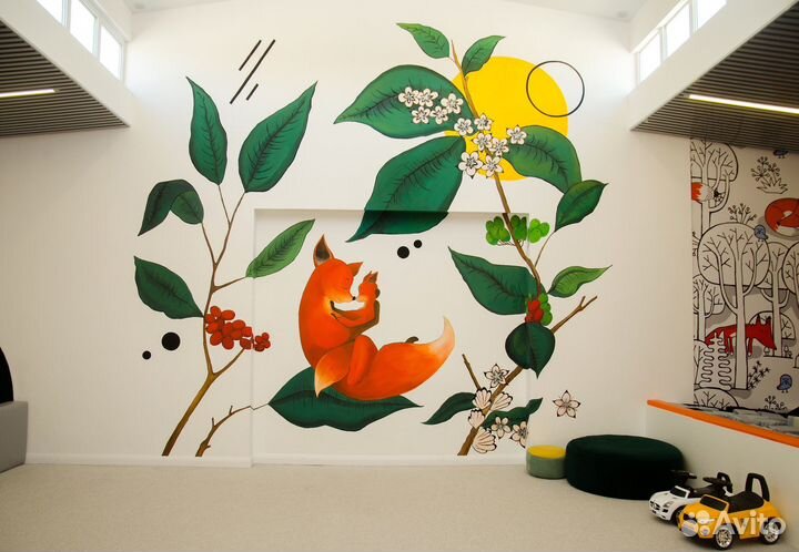 Детский лофт Игровая комната Лис