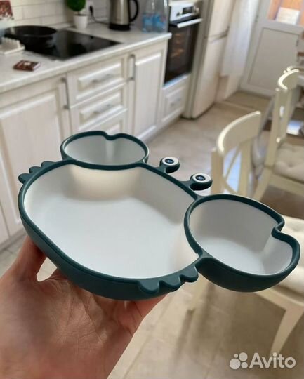 Детская посуда набор тарелка чашка ложка вилка