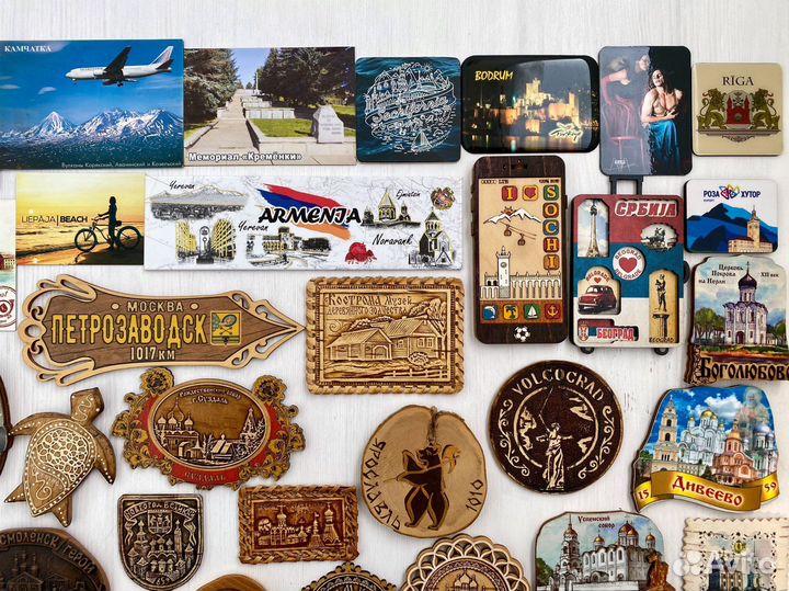 Магниты на холодильник из разных стран