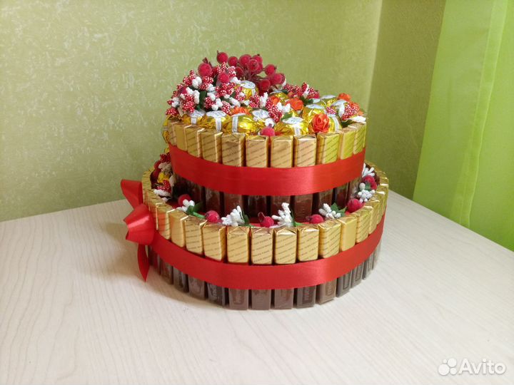 Подарок из конфет на день учителя,день рождения