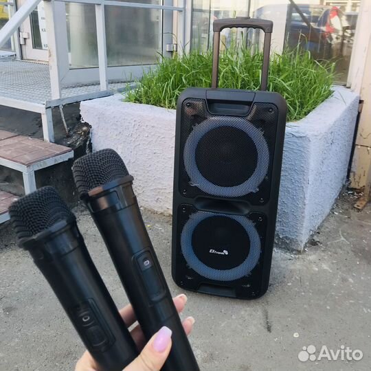 Bluetooth колонка напольная 80вт 20-14 караоке